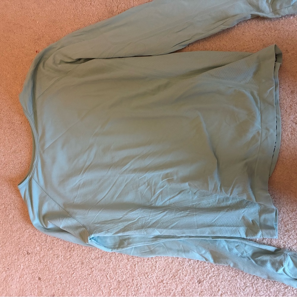 Athleta Light Blue Long Sleeve Top